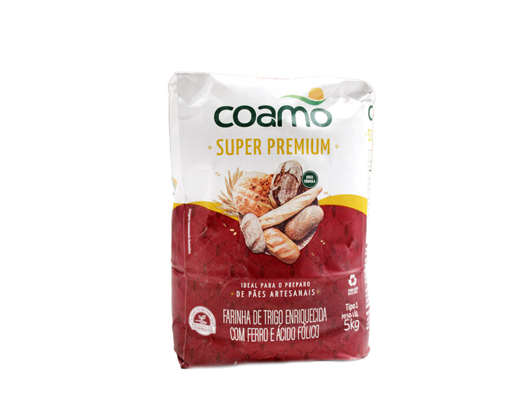 FARINHA DE TRIGO SUPER PREMIUM COAMO 5 KG (FDO 25 KG)